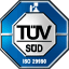 Siegel des TÜV SÜD zur ISO 29990